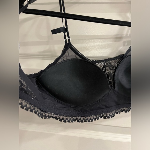 NWT AERIE REAL POWER WIRELESS PUSH UP JOY LACE BRA 34C - Picture 4 of 8
